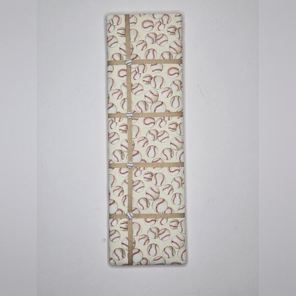 NWOT Mini French Memo Board - Baseball Red White Beige - Picture 2 of 6